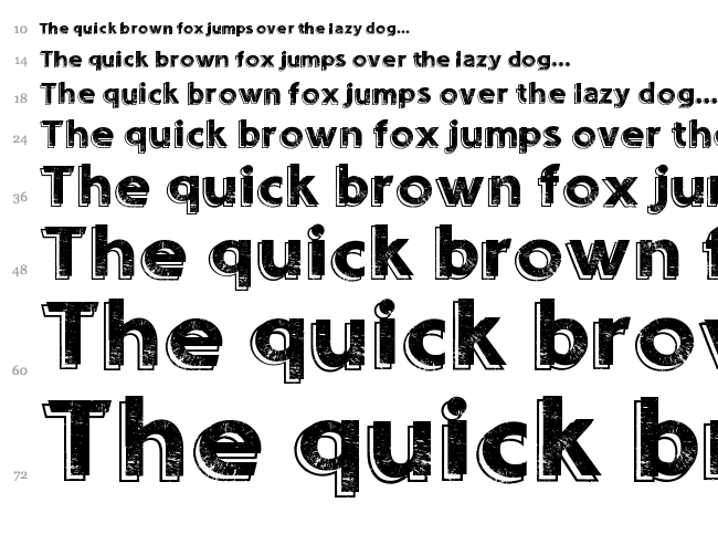 Sounds Eroded font waterfall